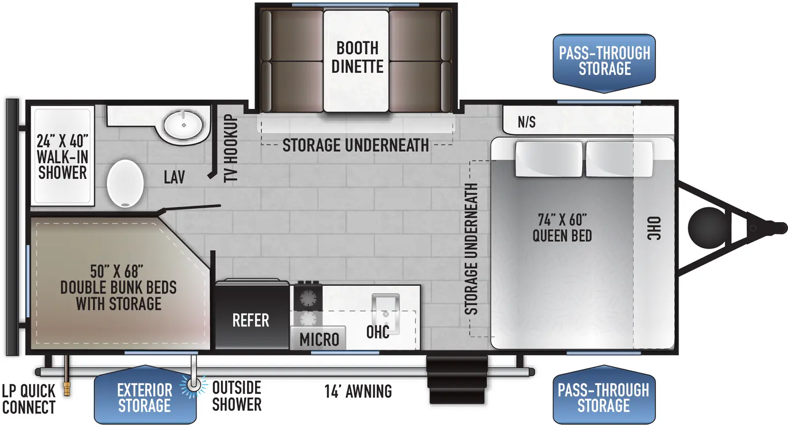 Della Terra Le 181BHSLE Floorplan